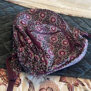 Vera Bradley Purple Paisely Backpack